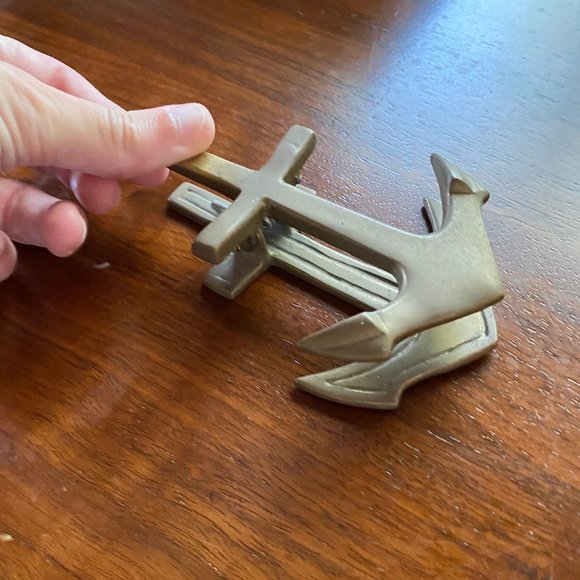 Vintage Brass Anchor Paperweight - Picture 3 of 3